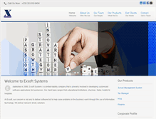 Tablet Screenshot of exsoftsystems.com